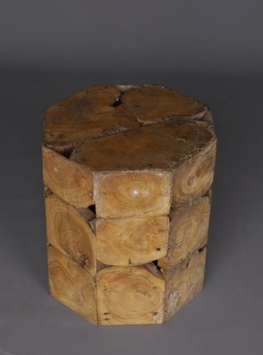 Wooden Side Table or Stool, 1980s-ZBW-1705968