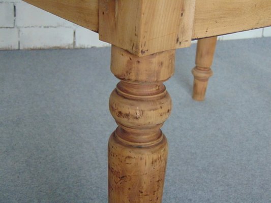 Wooden Side Table With Drawer, 1930s-GZF-1317005