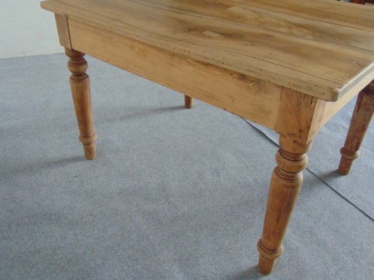 Wooden Side Table With Drawer, 1930s-GZF-1317005