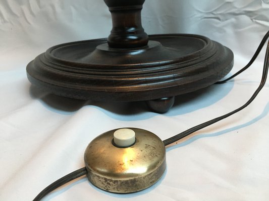 Wooden Spiral Floor Lamp, 1940s-WQQ-668087