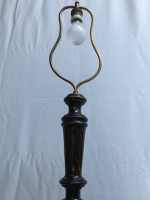 Wooden Spiral Floor Lamp, 1940s-WQQ-668087