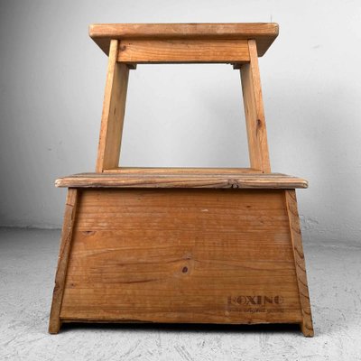 Wooden Step Stool, Japan, 1990s-DWL-1786909