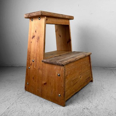 Wooden Step Stool, Japan, 1990s-DWL-1786909