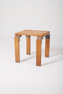 Wooden Stool by Georges Candilis-QAC-2034708