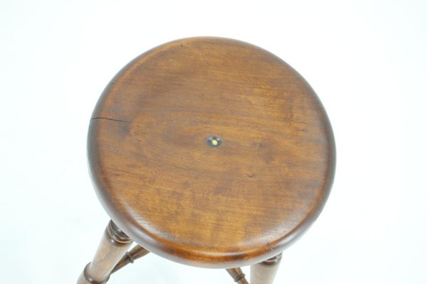 Wooden Stool, Czechoslovakia, 1940s-TZ-1423404