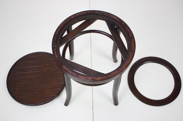 Wooden Stool from Fischel, 1910s-TZ-985670