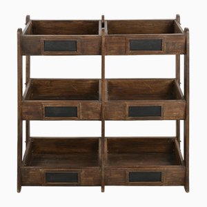 Wooden Storage Shelves, Set of 6-NQ-1782970