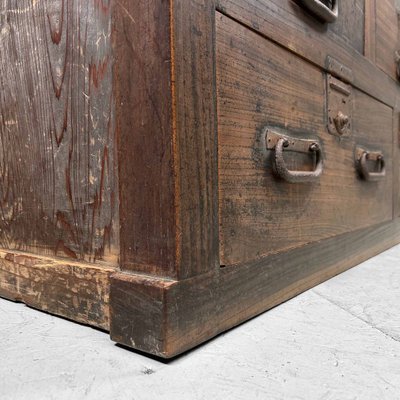 Wooden Store Cabinet, Japan, 1920s-DWL-1787515