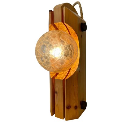 Wooden Table Lamp from Temde Leuchten, Germany, 1970s-FGA-986225