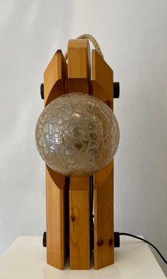 Wooden Table Lamp from Temde Leuchten, Germany, 1970s-FGA-986225