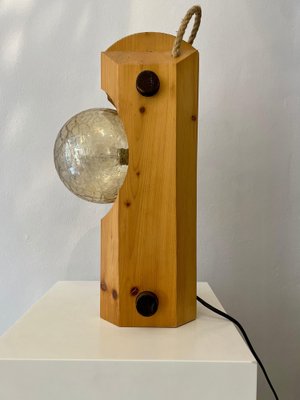 Wooden Table Lamp from Temde Leuchten, Germany, 1970s-FGA-986225