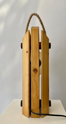 Wooden Table Lamp from Temde Leuchten, Germany, 1970s-FGA-986225