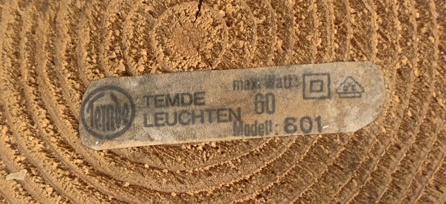 Wooden Table Lamp from Temde Leuchten, Germany, 1970s-FGA-986225