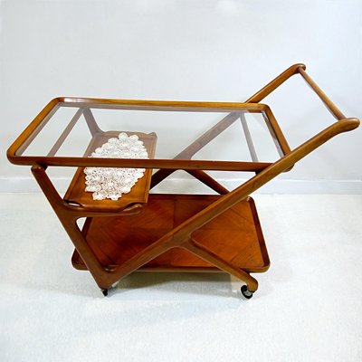 Wooden Tea Trolley by Cesare Lacca for Cassina, 1950s-RY-553487