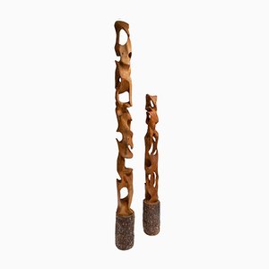 Wooden Totems, Set of 2-OO-827190