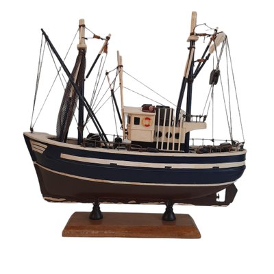 Wooden Trawler Boat Models, Set of 2-TCS-1264448