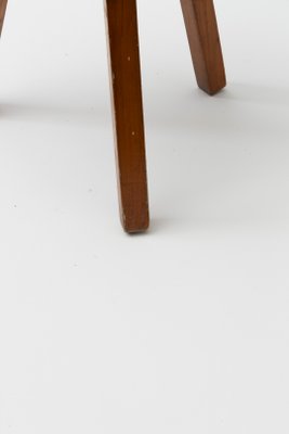 Wooden Tripod Stool in Dark Wood-QAC-2017188