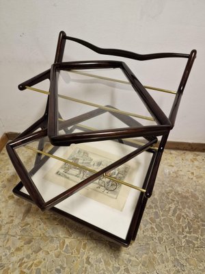 Wooden Trolley by Ico & Luisa Parisi, 1960s-RKF-1756727