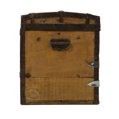 Wooden Trunk with Steel Reinforcement-NQ-1729779