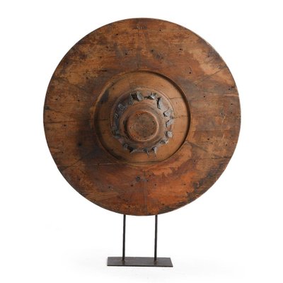 Wooden Wheel on Iron Base-NQ-922377