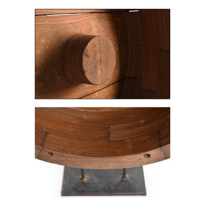 Wooden Wheel Sculpture-NQ-919195