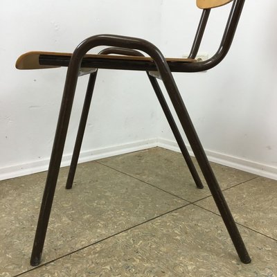 Wooden Workshop Chair with Metal Frame, 1970s-EJL-1140728