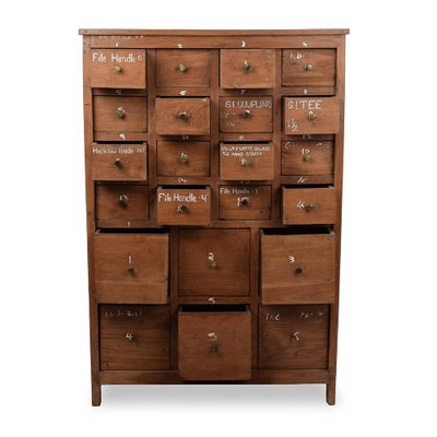 Wooden Workshop Chest of 22 Drawers, 1800s-NQ-1749260