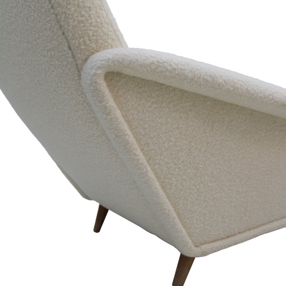 Wool Armchairs in the style of Gio Ponti, Set of 2