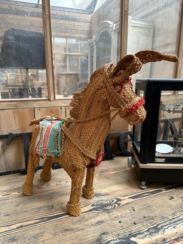 Wool Raffia Donkey, 1950s