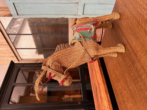 Wool Raffia Donkey, 1950s