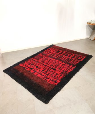 Wool Rectangular Rug attributed to Verner Panton, Denmark, 1970s-ZST-1357836