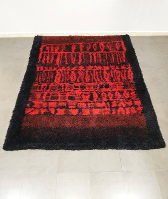 Wool Rectangular Rug attributed to Verner Panton, Denmark, 1970s-ZST-1357836