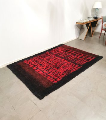 Wool Rectangular Rug attributed to Verner Panton, Denmark, 1970s-ZST-1357836