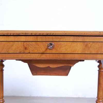 Work Table in Walnut Root, Italy, 1800s-XSG-1799135