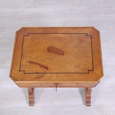 Work Table in Walnut Root, Italy, 1800s-XSG-1799135