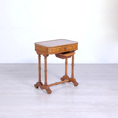 Work Table in Walnut Root, Italy, 1800s-XSG-1799135