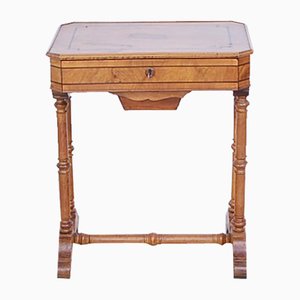 Work Table in Walnut Root, Italy, 1800s-XSG-1799135