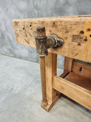 Workbench Side Table in Beech, 1930s-IFQ-2028289