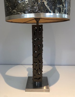 Worked Steel Table Lamp-BA-1365338