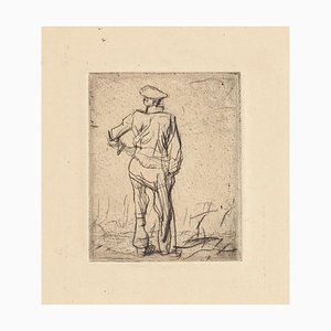 Worker - Original Etching by F. Brangwyn - Mid 20th Century Mid 20th Century-ZCI-758074