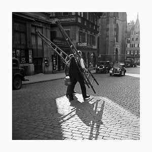 Workers Crossing the Street, Stuttgart Germany, 1935-DYV-988159