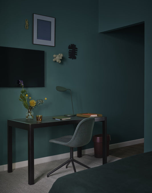 Arrange Desk Tray, 32 x 25 cm, brown green