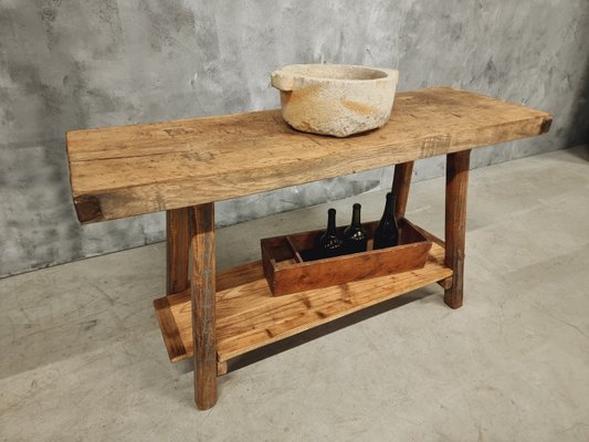 Worktable in Oak, 1950s-IFQ-2021789