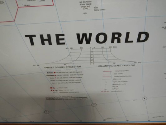 World Map in Laminated Paper-WWQ-1351155