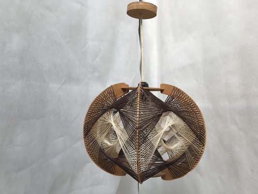 Woven Ceiling Lamp, 1970s-WQQ-1386291