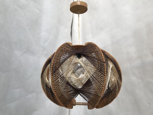 Woven Ceiling Lamp, 1970s-WQQ-1386291