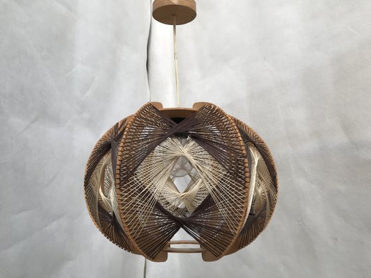 Woven Ceiling Lamp, 1970s-WQQ-1386291