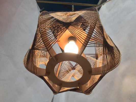 Woven Ceiling Lamp, 1970s-WQQ-1386291