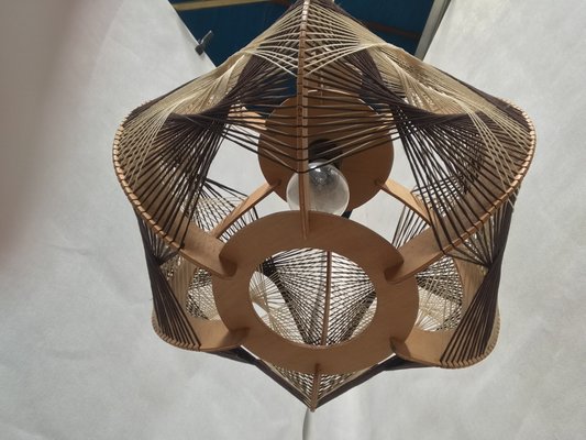 Woven Ceiling Lamp, 1970s-WQQ-1386291