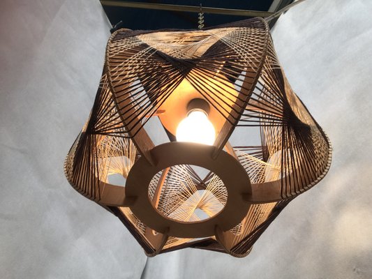 Woven Ceiling Lamp, 1970s-WQQ-1386291